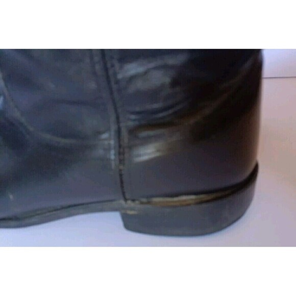 Old West Men's Boots SRM4010 Leather Black 11D Pull On Western Cowboy Giddy Up - Picture 7 of 13